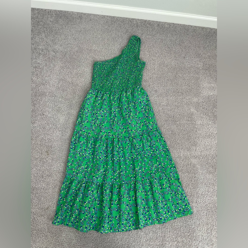 One shoulder maxi dress